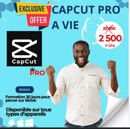 Obtenez capcut pro à vie